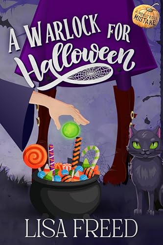 Cover of A Warlock for Halloween by Lisa Freed