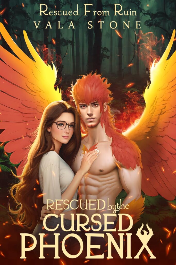 Cover of Rescued by the Cursed Phoenix by Vala Stone