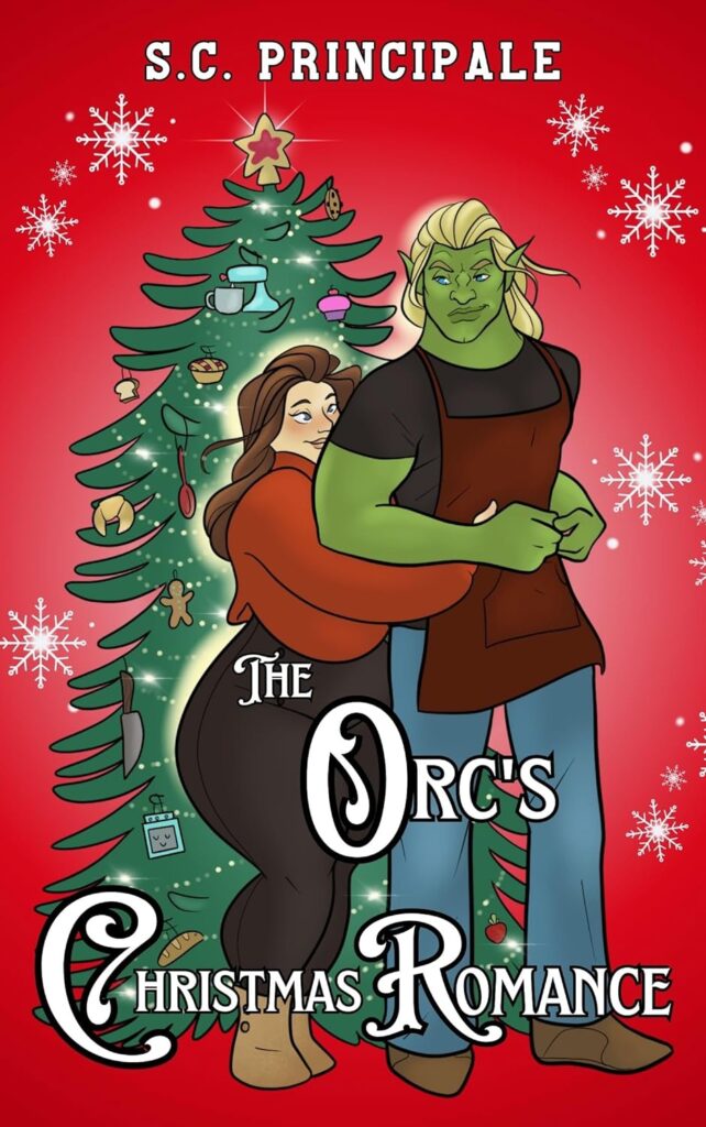 Cover of The Orc's Christmas Romance by S.C. Principale